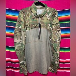 Massif Advanced Quarter Zip Combat Shirt FR Tactical OCP Size 2XL Military Army